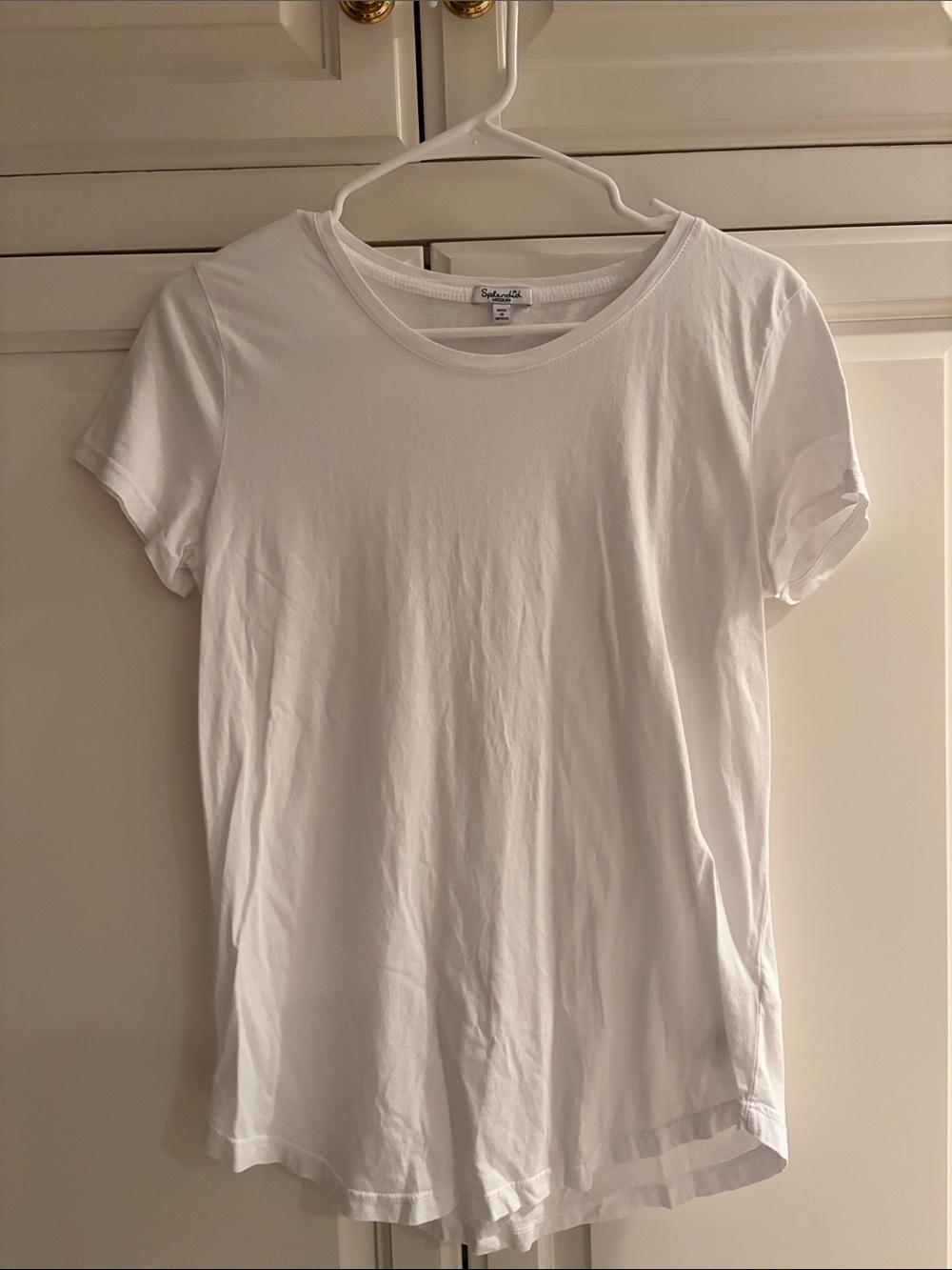 Splendid - White Short-Sleeve Crewneck Tee
